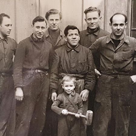 Paul Baumert and son