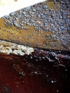 Schleim und Ablagerungen im Tank